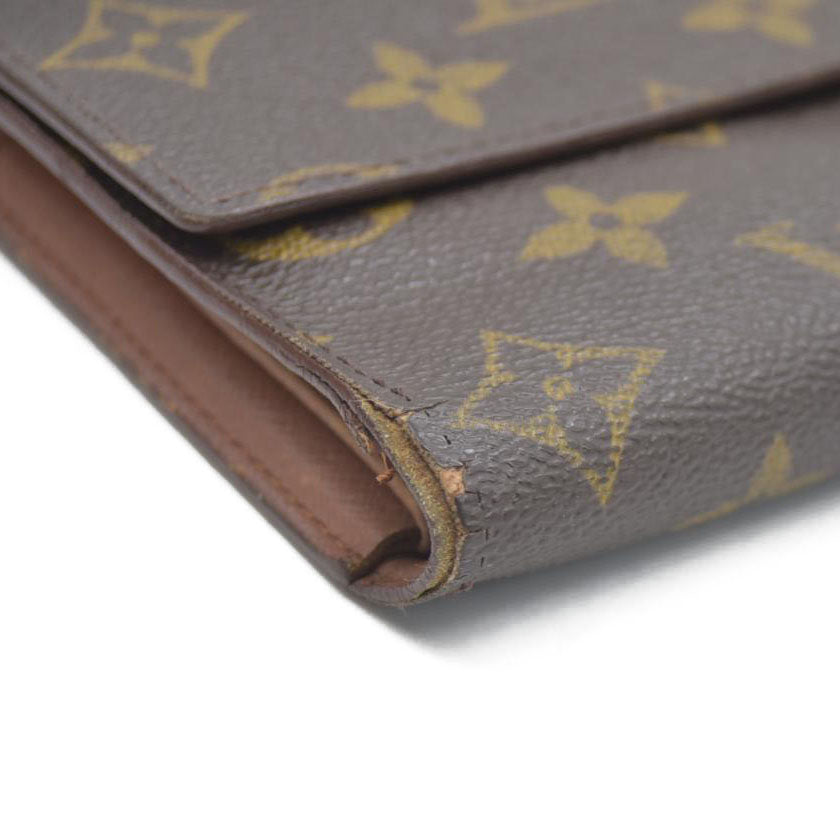 Louis Vuitton Monogram Porte Tresor International Trifold Long Wallet TH0928