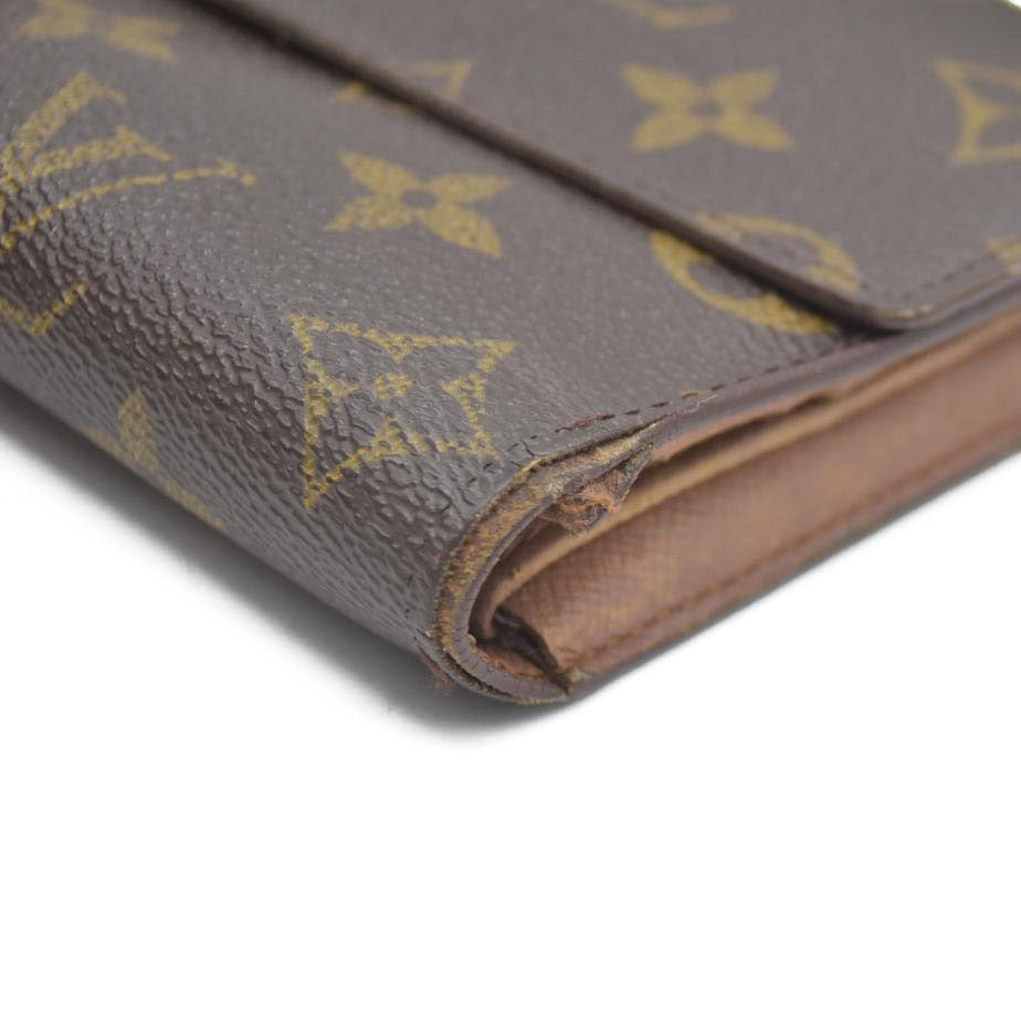Louis Vuitton Monogram Porte Tresor International Trifold Long Wallet TH0928