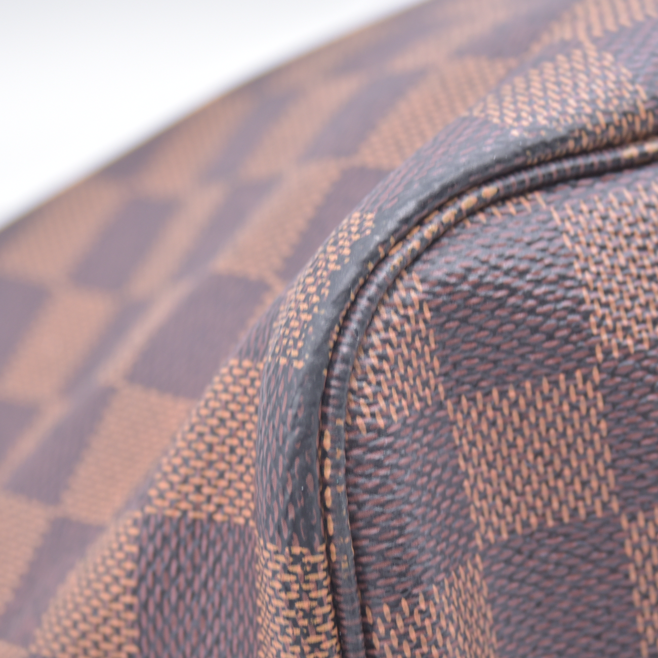 $2240 2018 Louis Vuitton Damier Ebene Neverfull MM with Pouch GI1118 10021407
