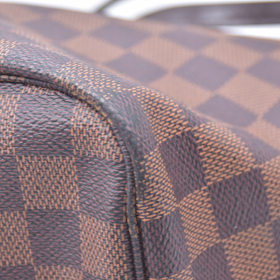 $2240 2018 Louis Vuitton Damier Ebene Neverfull MM with Pouch GI1118 10021407
