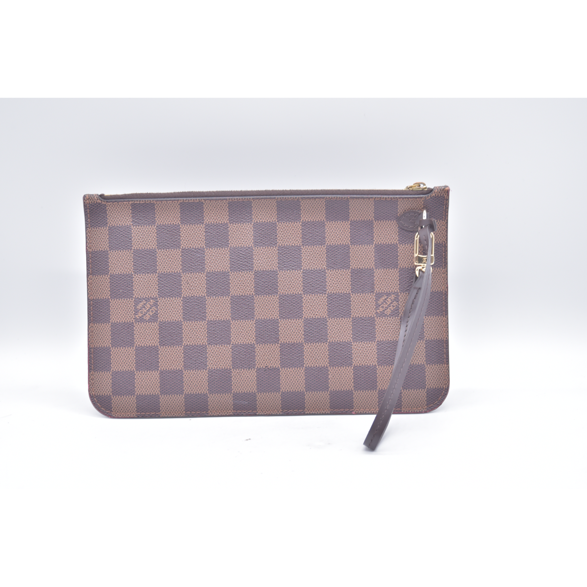 $2240 2018 Louis Vuitton Damier Ebene Neverfull MM with Pouch GI1118 10021407