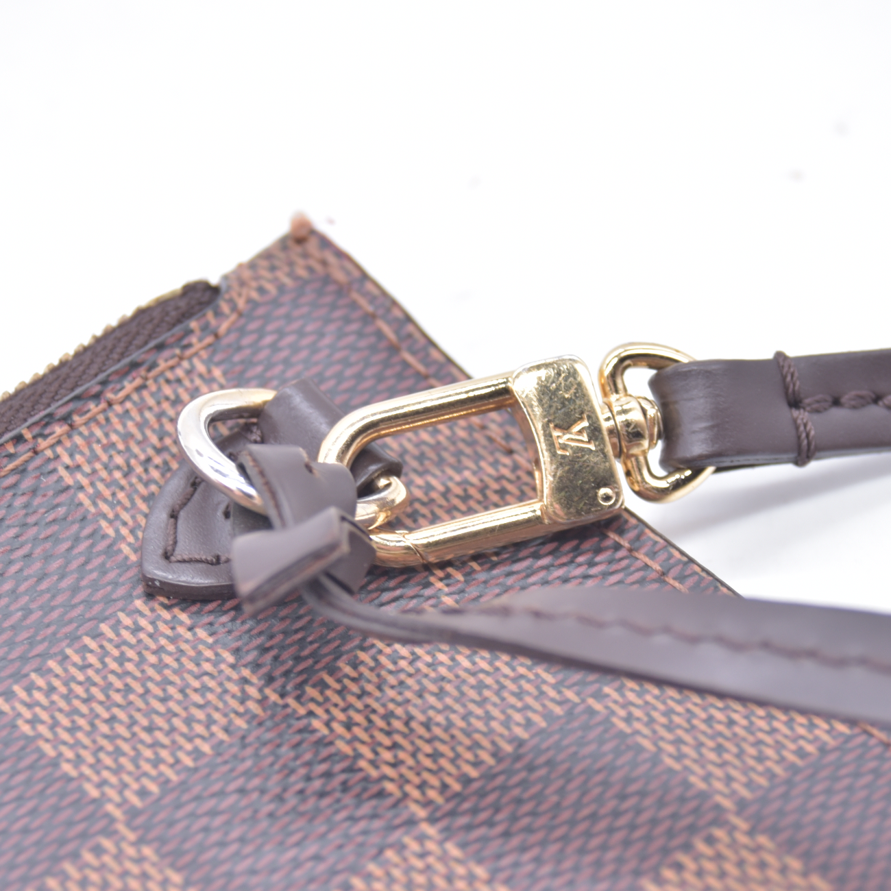 $2240 2018 Louis Vuitton Damier Ebene Neverfull MM with Pouch GI1118 10021407
