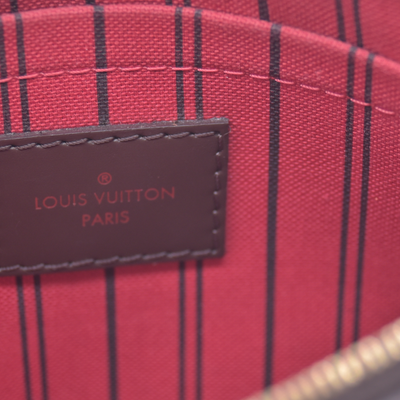 $2240 2018 Louis Vuitton Damier Ebene Neverfull MM with Pouch GI1118 10021407