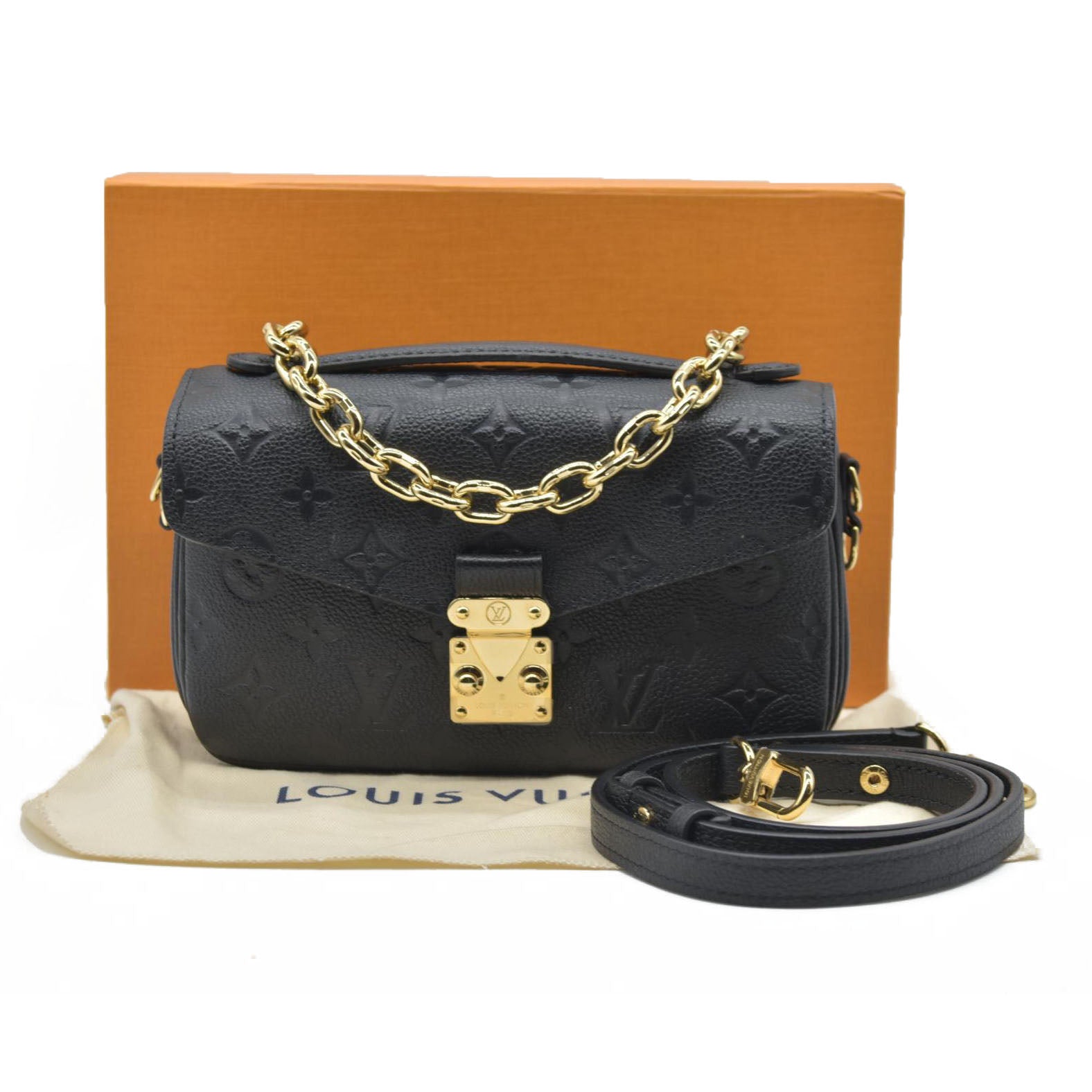 $3250 Louis Vuitton LV Monogram Pochette Métis East West