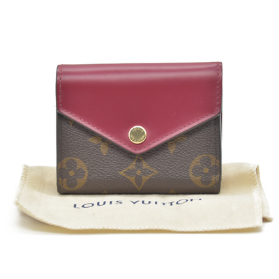 $535 RFID Louis Vuitton Monogram Zoe Wallet Fuchsia