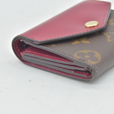 $535 RFID Louis Vuitton Monogram Zoe Wallet Fuchsia