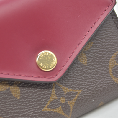 $535 RFID Louis Vuitton Monogram Zoe Wallet Fuchsia