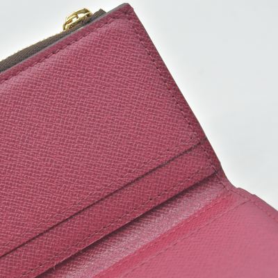 $535 RFID Louis Vuitton Monogram Zoe Wallet Fuchsia