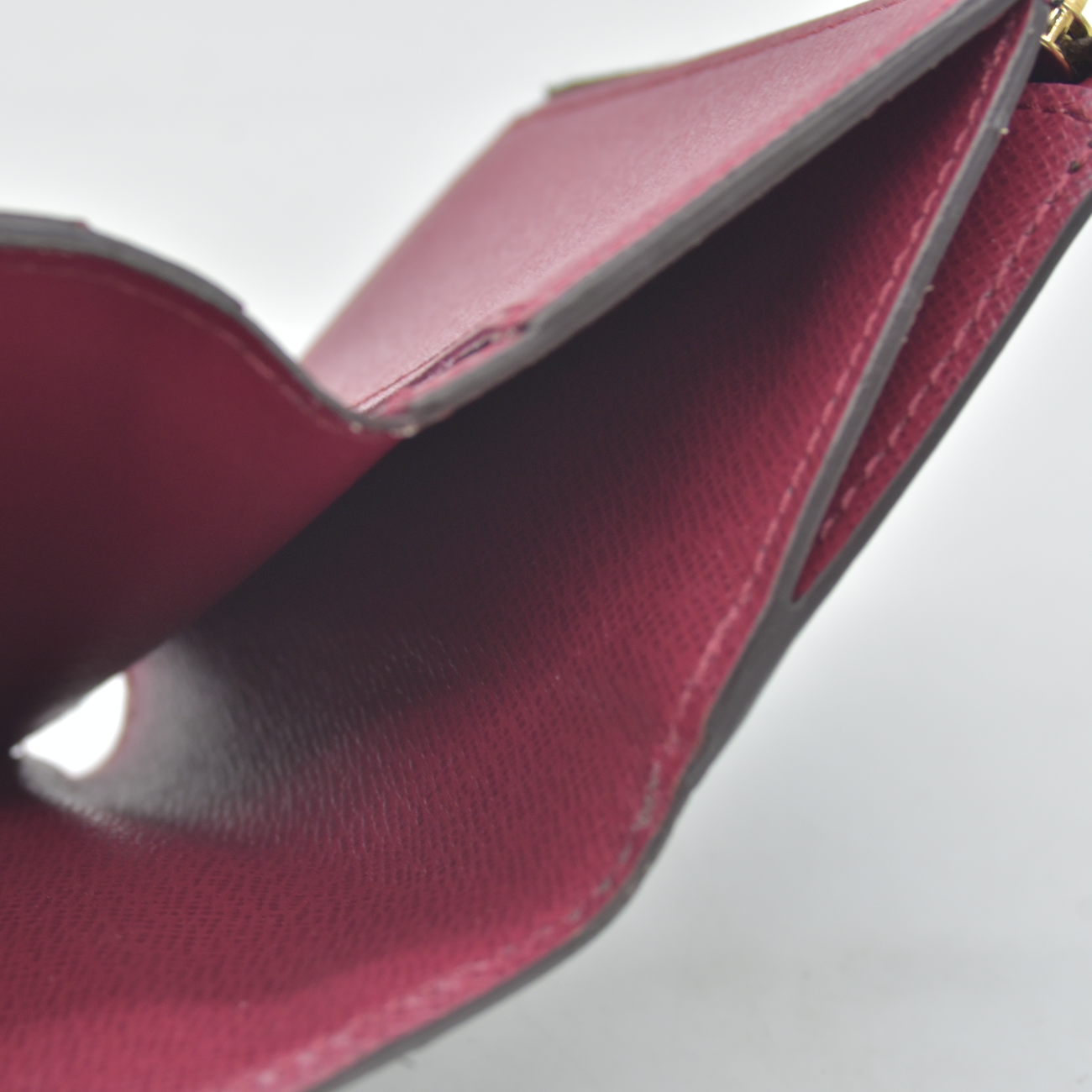 $535 RFID Louis Vuitton Monogram Zoe Wallet Fuchsia
