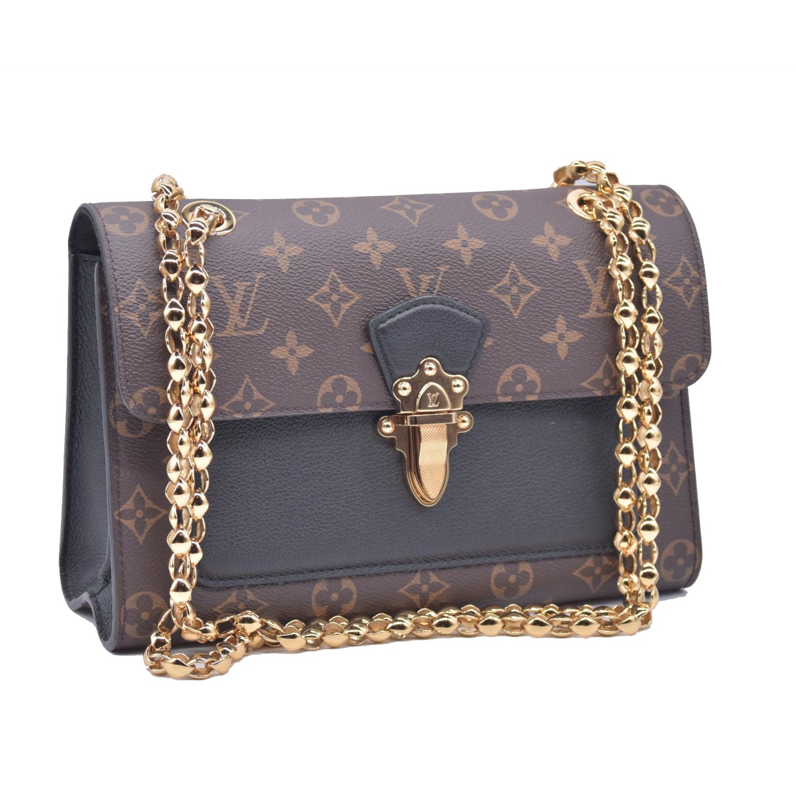 $2830 2018 Louis Vuitton Monogram Victoire Black CA4138