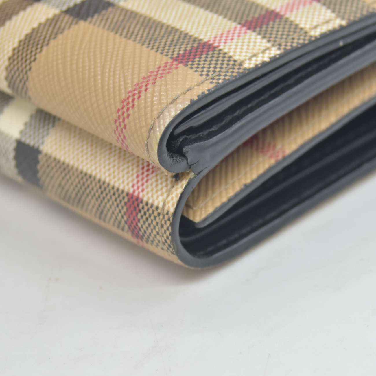 $590 Burberry Men's Trifold Wallet Archive Beige