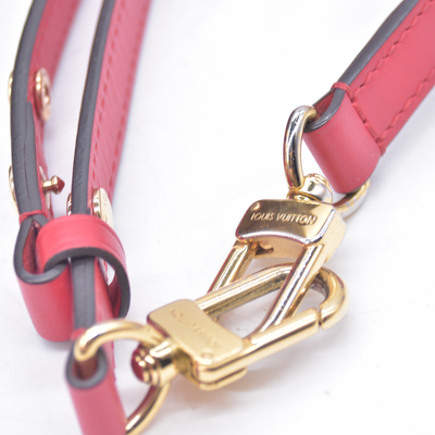 $2370 2018 USA LOUIS VUITTON Monogram Neonoe MM Bucket Bag Red CONSIGNMENT 10021439 SD4118