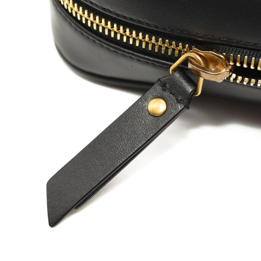 SAINT LAURENT Calfskin Matelasse Monogram Lou Camera Bag Black