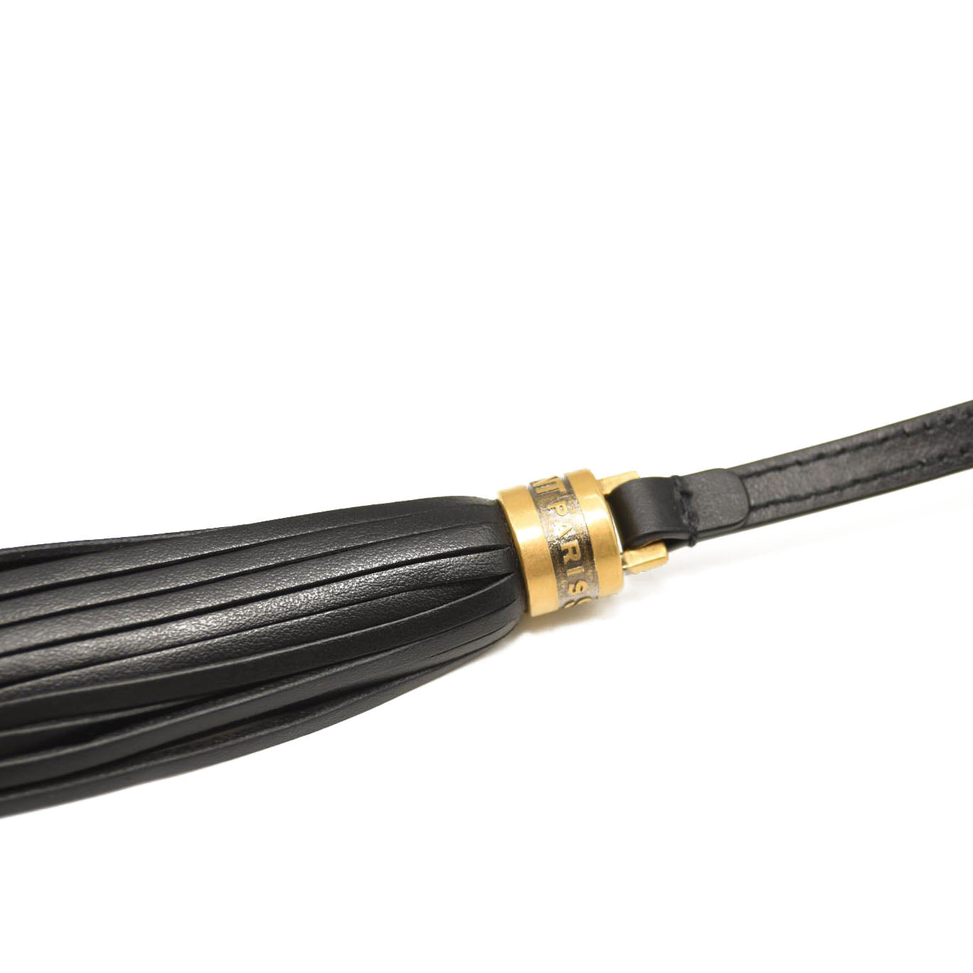 SAINT LAURENT Calfskin Matelasse Monogram Lou Camera Bag Black