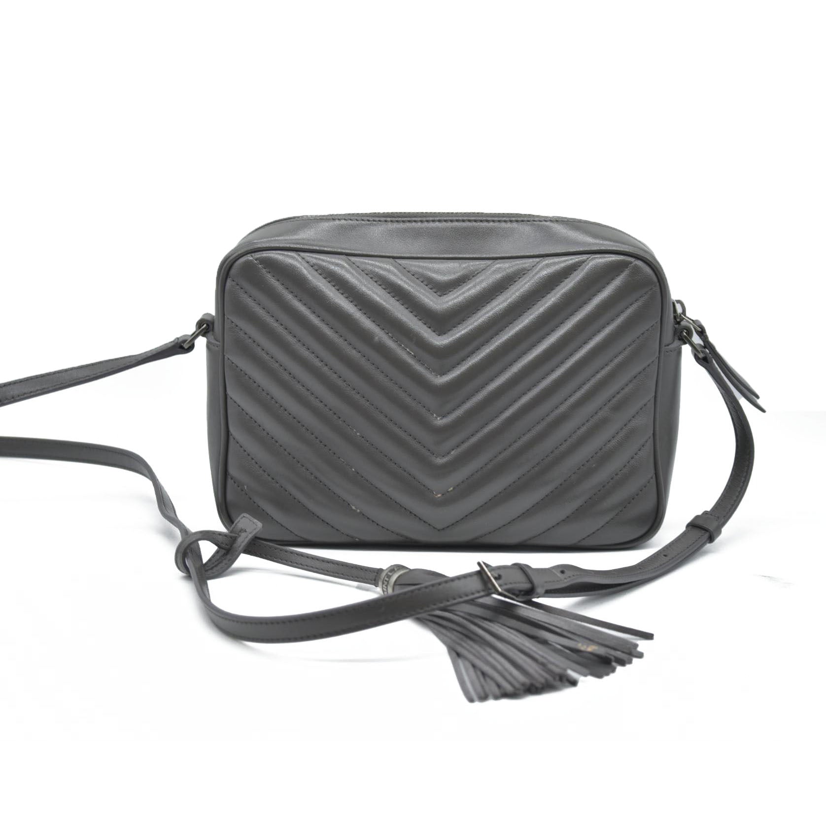 $1690 Saint Laurent Chevron Lou Camera