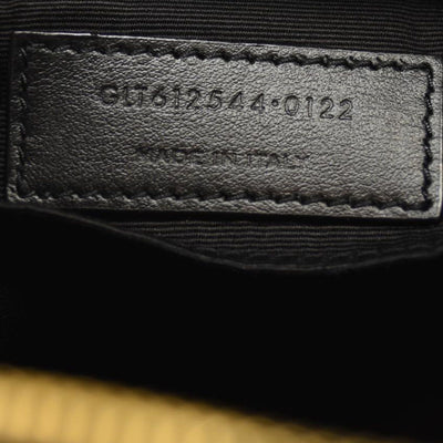 SAINT LAURENT Calfskin Matelasse Monogram Lou Camera Bag Black