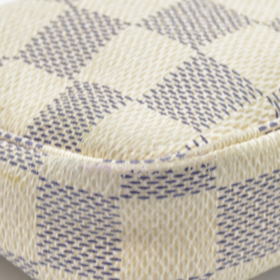 Louis Vuitton Damier Azur Mini Pochette Accessories Pouch Bag FL1026
