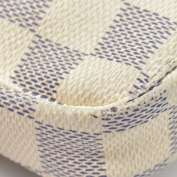 Louis Vuitton Damier Azur Mini Pochette Accessories Pouch Bag FL1026