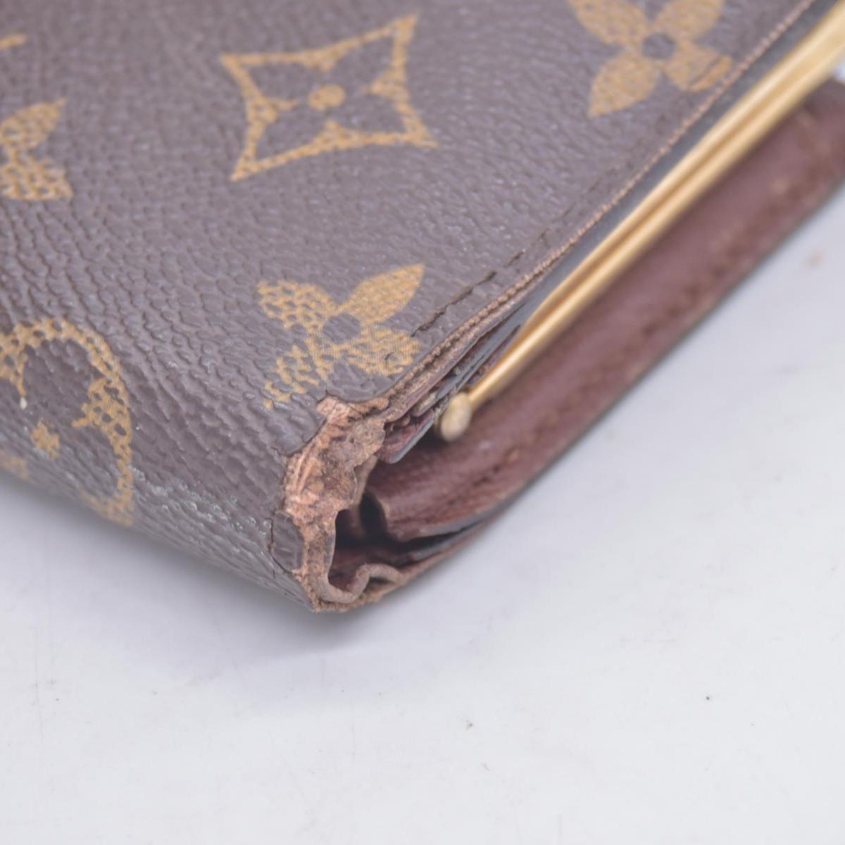 $730 LOUIS VUITTON Monogram French Wallet CONSIGNMENT 10021463