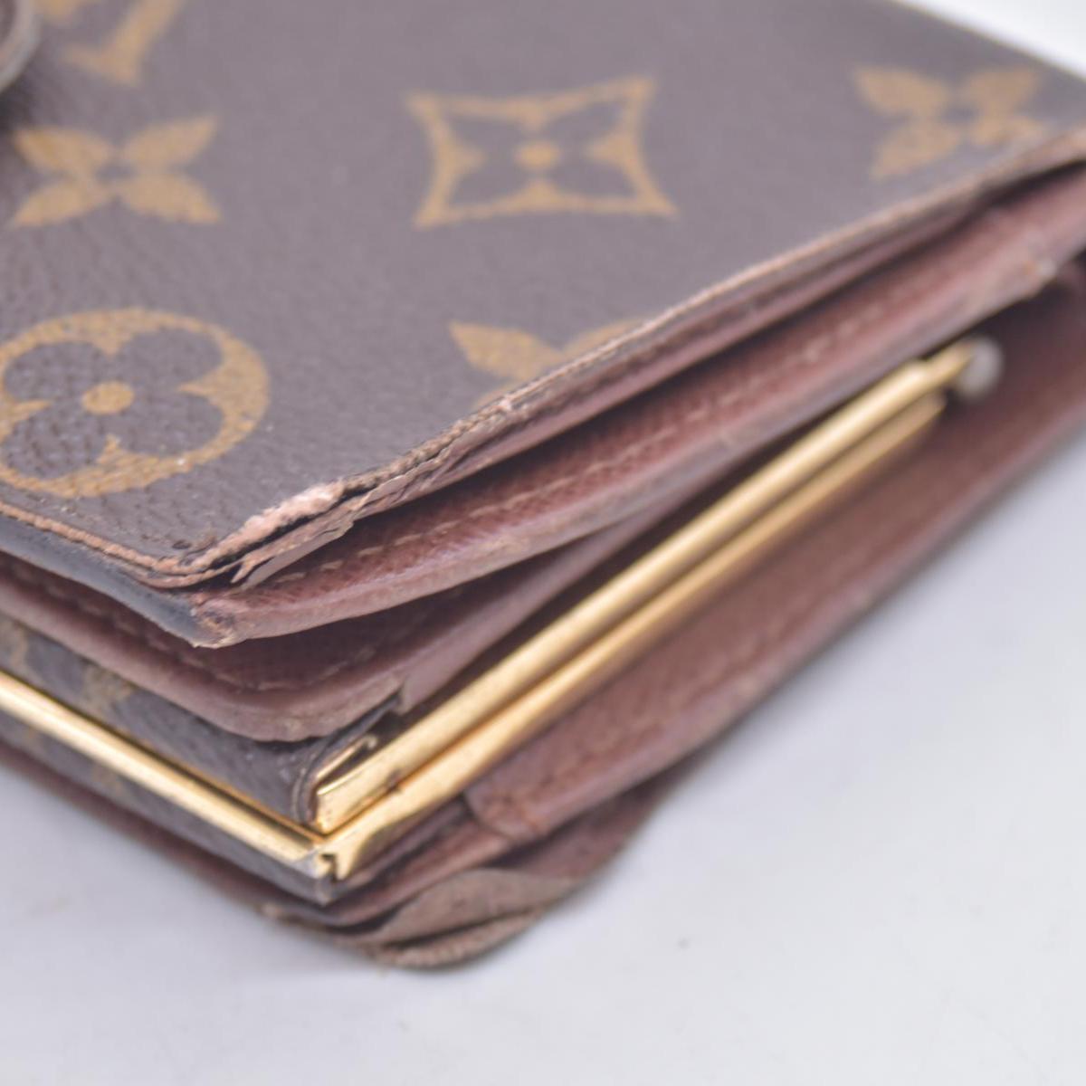 $730 LOUIS VUITTON Monogram French Wallet CONSIGNMENT 10021463