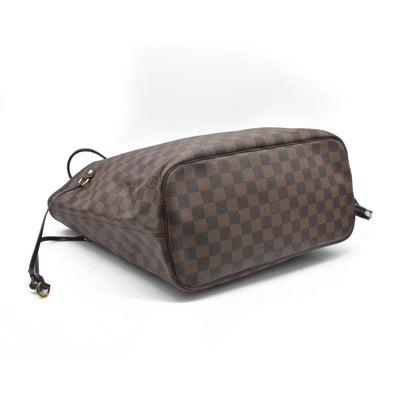$2170 Louis Vuitton  Damier Ebene Neo Neverfull MM Rose Ballerine
