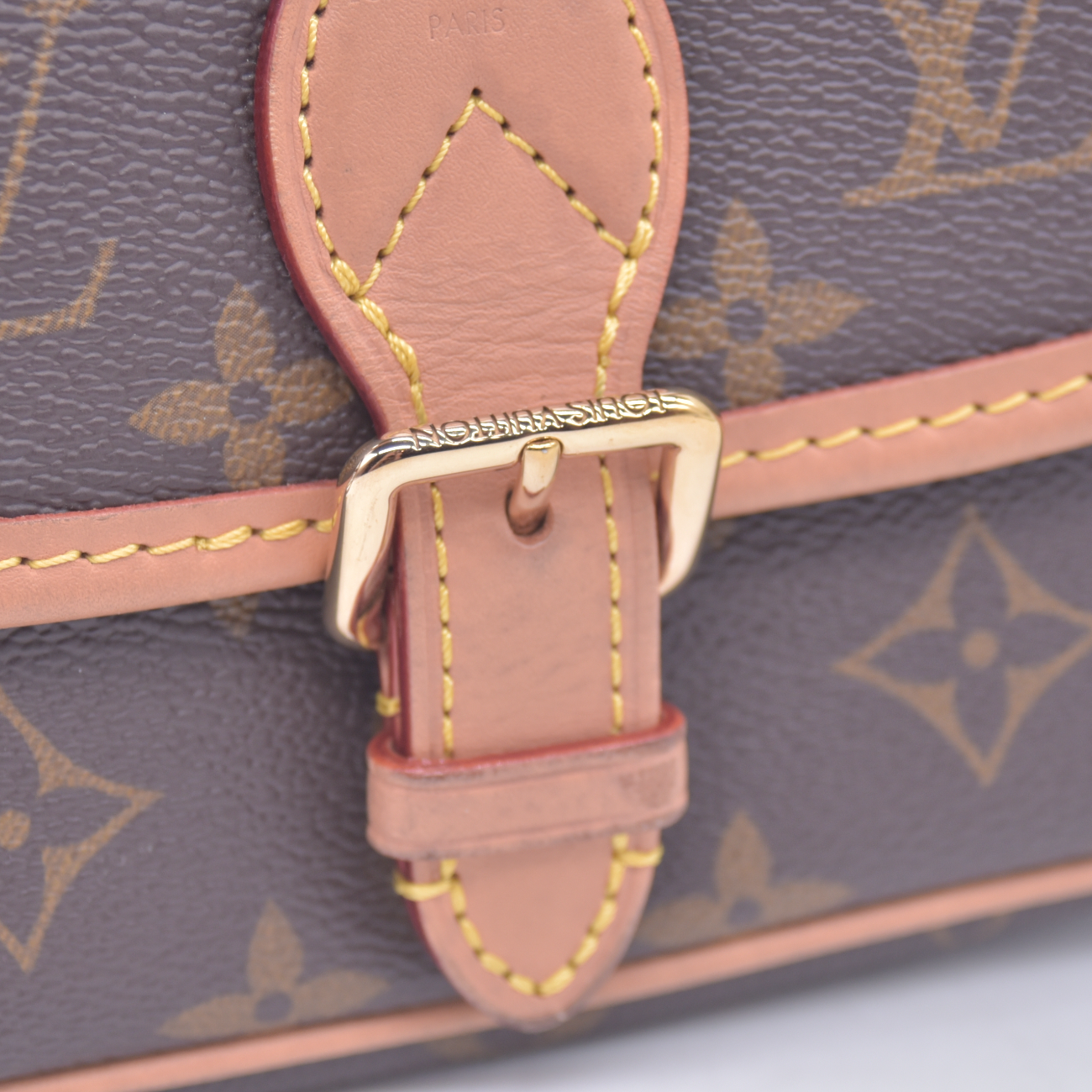 $2170 Louis Vuitton Monogram Nano Diane RFID With Box