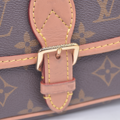 $2170 Louis Vuitton Monogram Nano Diane RFID With Box