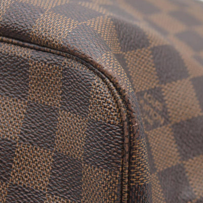 $2170 Louis Vuitton  Damier Ebene Neo Neverfull MM Rose Ballerine