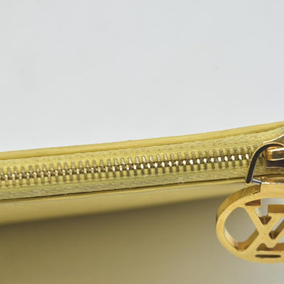 Louis Vuitton Monogram Empreinte Leather Zipped Romy Card Holder Yellow