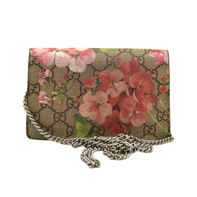 Gucci  GG Supreme Monogram Blooms Super Mini Dionysus Shoulder Bag Beige Multicolor Dry Rose