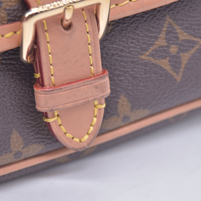 $2170 Louis Vuitton Monogram Nano Diane RFID With Box