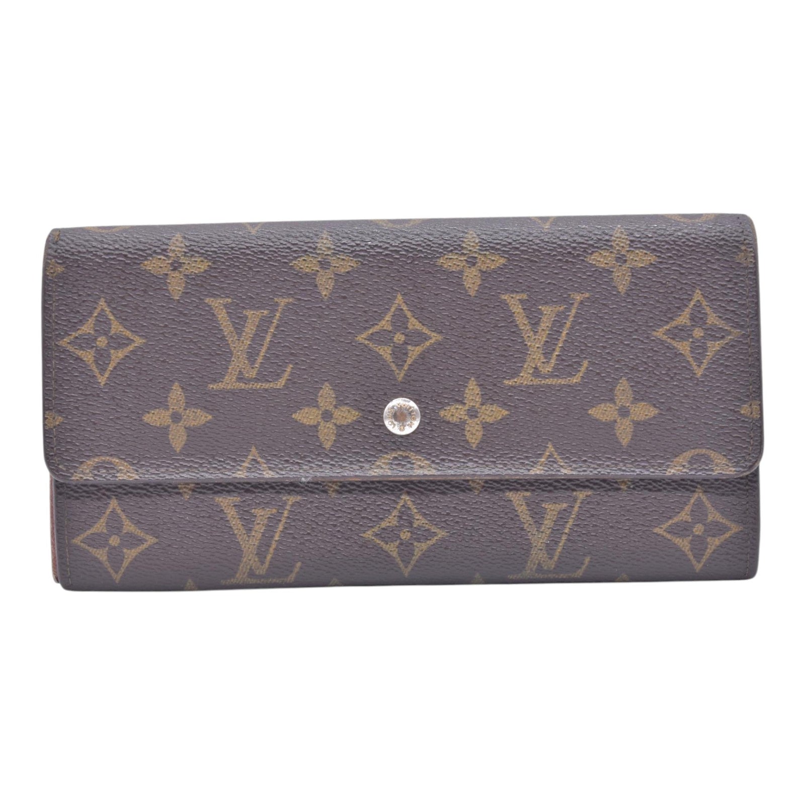 $725 LOUIS VUITTON Monogram Porte-Feuille International Wallet CONSIGNMENT 10021462