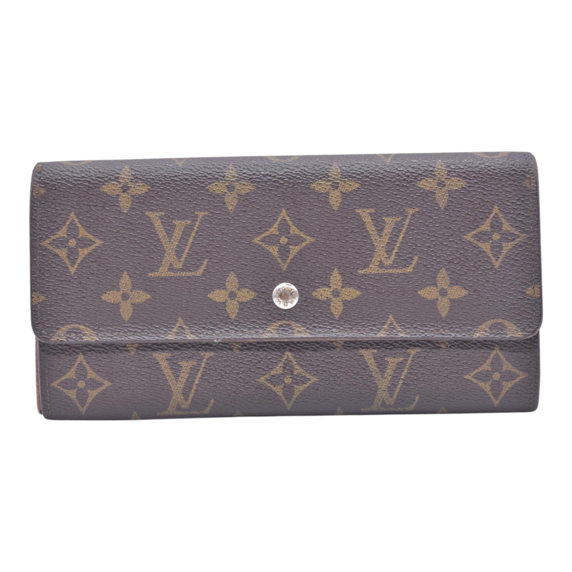 $725 LOUIS VUITTON Monogram Porte-Feuille International Wallet CONSIGNMENT 10021462