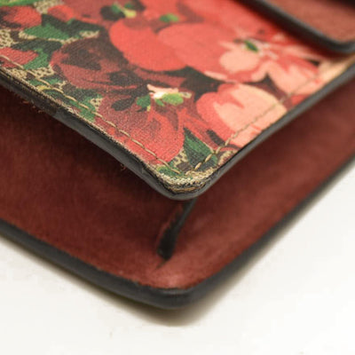 Gucci  GG Supreme Monogram Blooms Super Mini Dionysus Shoulder Bag Beige Multicolor Dry Rose