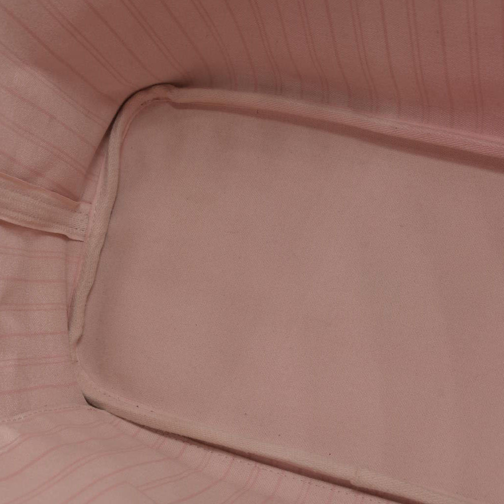 $2170 Louis Vuitton  Damier Ebene Neo Neverfull MM Rose Ballerine AR513