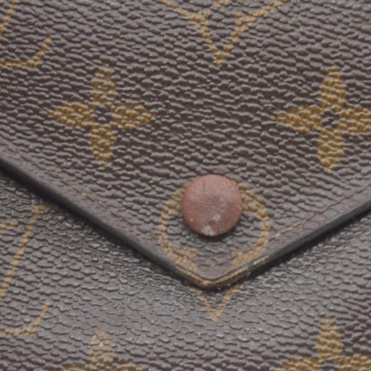 $605 Louis Vuitton Monogram Victorine Tri-fold Wallet SP5116