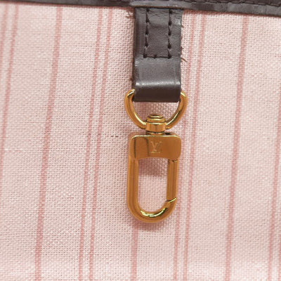 $2170 Louis Vuitton  Damier Ebene Neo Neverfull MM Rose Ballerine AR513