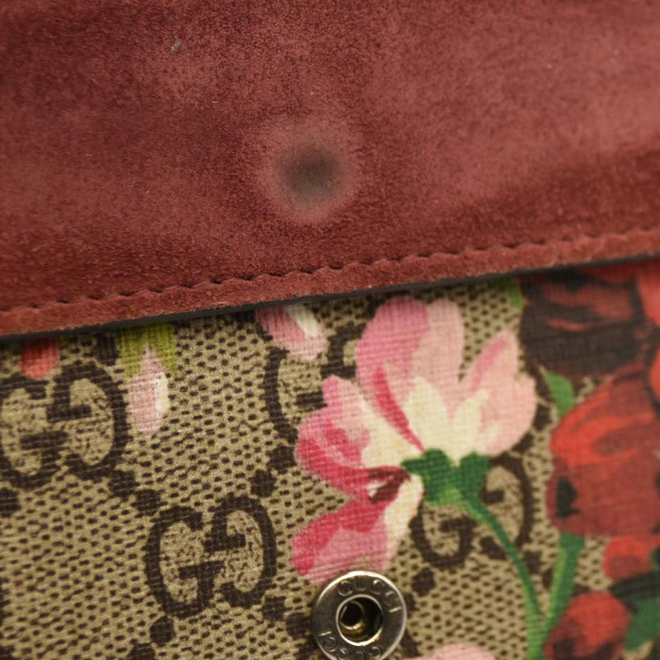 Gucci  GG Supreme Monogram Blooms Super Mini Dionysus Shoulder Bag Beige Multicolor Dry Rose