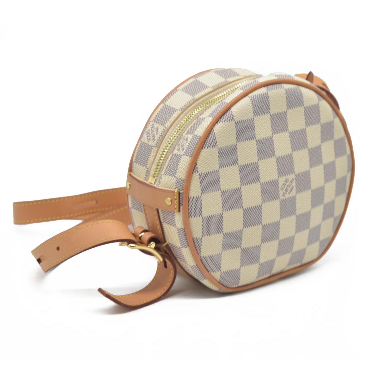 $2190 Louis Vuitton Damier Azur Boite Chapeau Souple PM