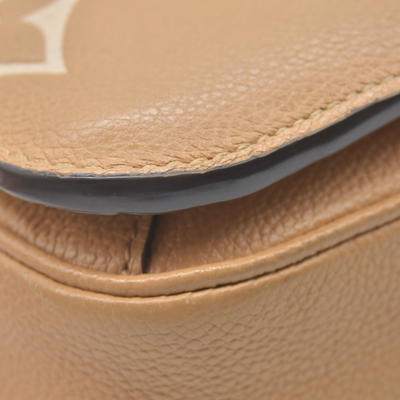 $3100 RFID Louis Vuitton Empreinte Monogram Giant Pochette Metis Arizona Beige 10019913