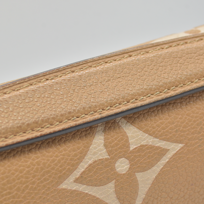 $3100 RFID Louis Vuitton Empreinte Monogram Giant Pochette Metis Arizona Beige 10019913