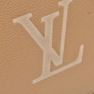 $3100 RFID Louis Vuitton Empreinte Monogram Giant Pochette Metis Arizona Beige 10019913