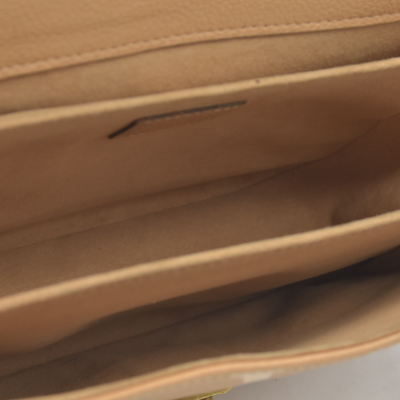 $3100 RFID Louis Vuitton Empreinte Monogram Giant Pochette Metis Arizona Beige 10019913