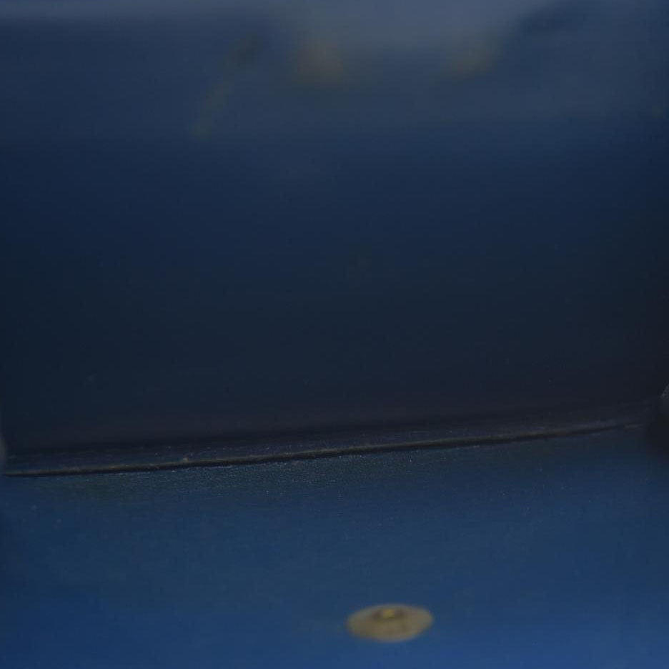 Louis Vuitton Epi Porte Feuille Elise Credit Leather Trifold Wallet Blue SP0938