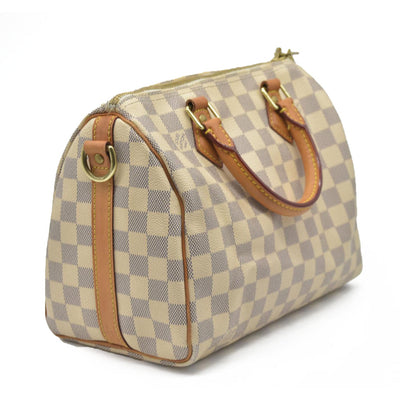 $1940 Louis Vuitton  Damier Azur Speedy Bandouliere 25 DU4104 2014