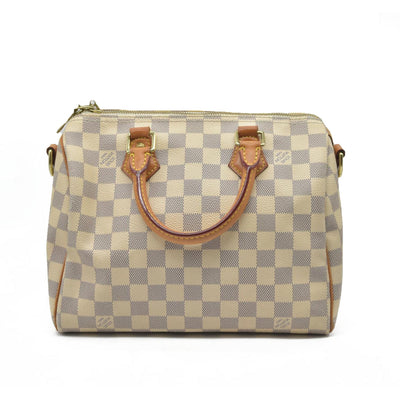 $1940 Louis Vuitton  Damier Azur Speedy Bandouliere 25 DU4104 2014