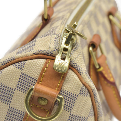 $1940 Louis Vuitton  Damier Azur Speedy Bandouliere 25 DU4104 2014