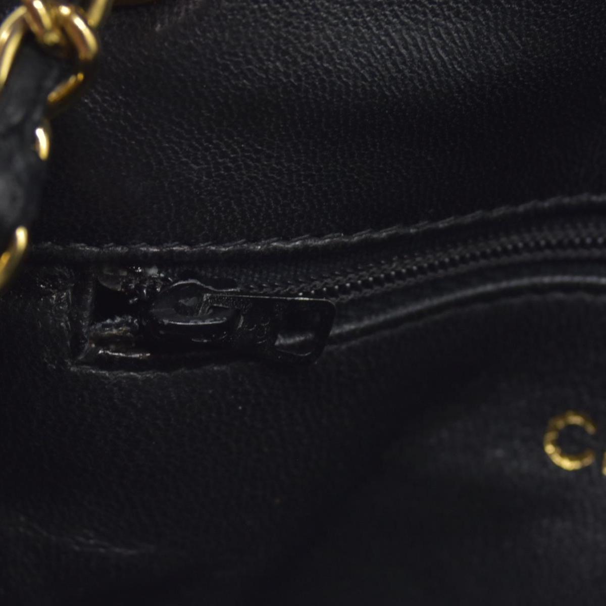 $3500 Chanel Patent Mini Flap Brown Chain Shoulder Bag