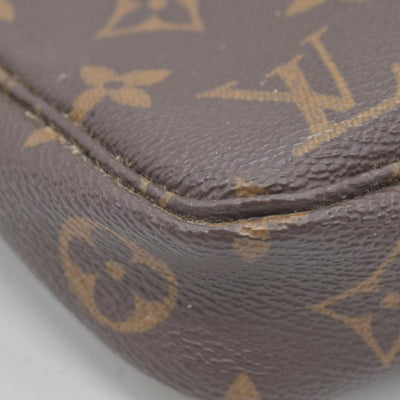 $1290 1998 Louis Vuitton LV Pochette Accessoires Brown Monogram SL1928