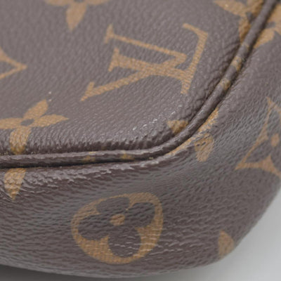$1290 1998 Louis Vuitton LV Pochette Accessoires Brown Monogram SL1928